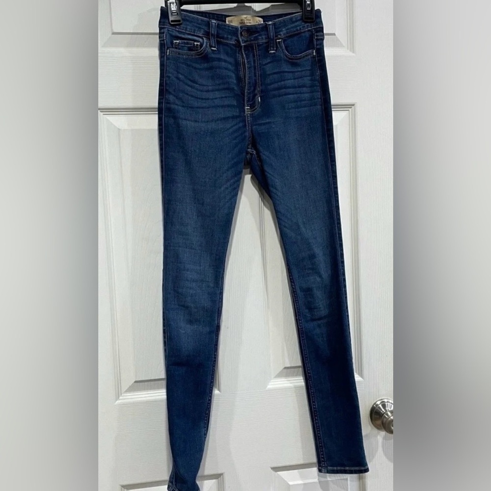 Y2K Hollister Women’s Jeans Super Skinny High Rise Size 0R 0 Regular Denim GUC